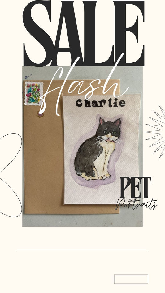 Pet (mini) portraits in watercolor